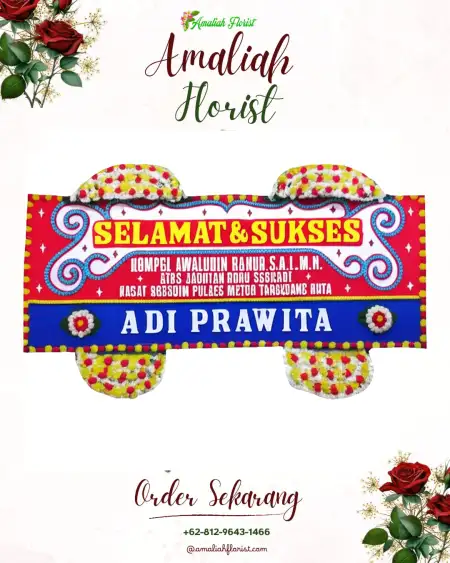 Papan Bunga Ucapan Selamat Prigelan